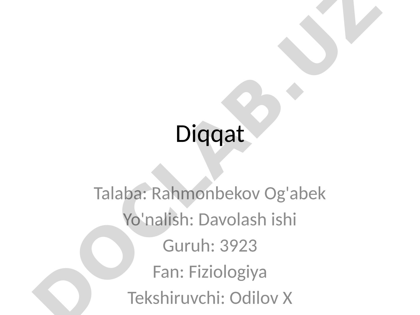 Diqqatning fiziologik asoslari va turlari