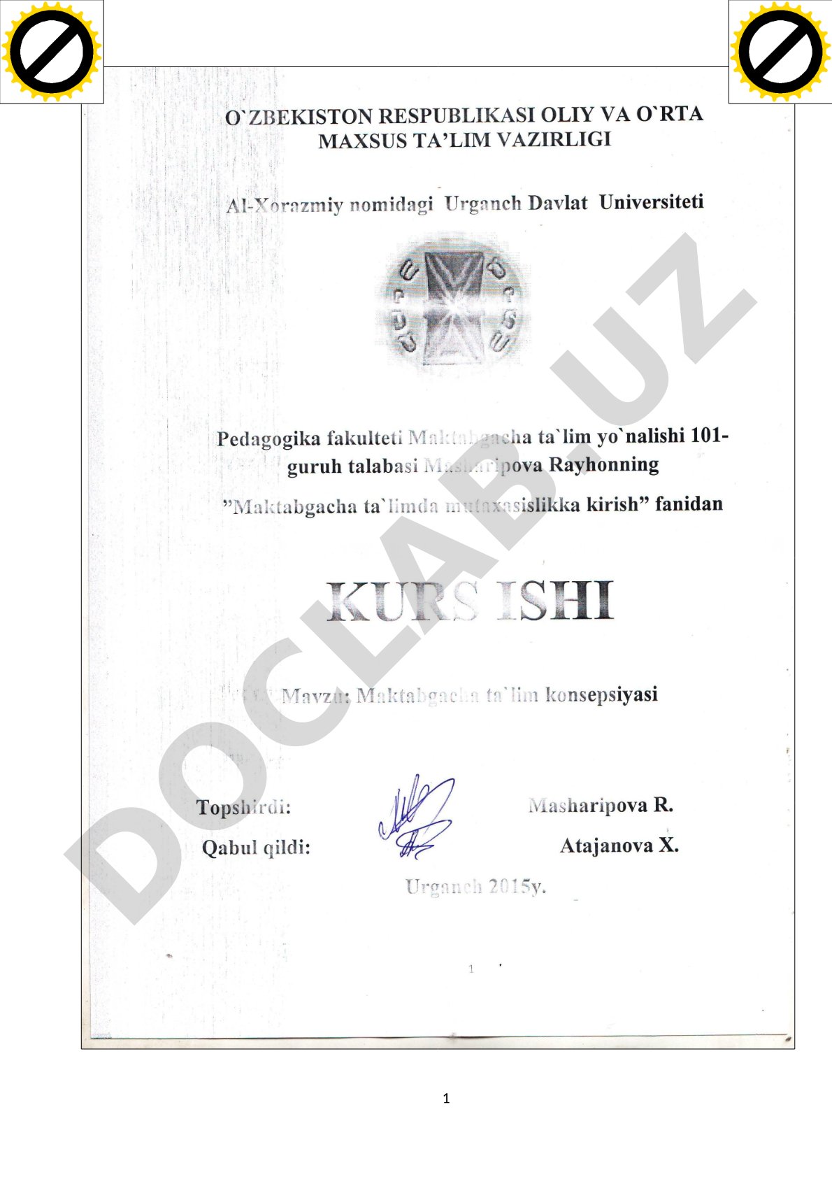 Maktabgacha ta'lim konsepsiyasi