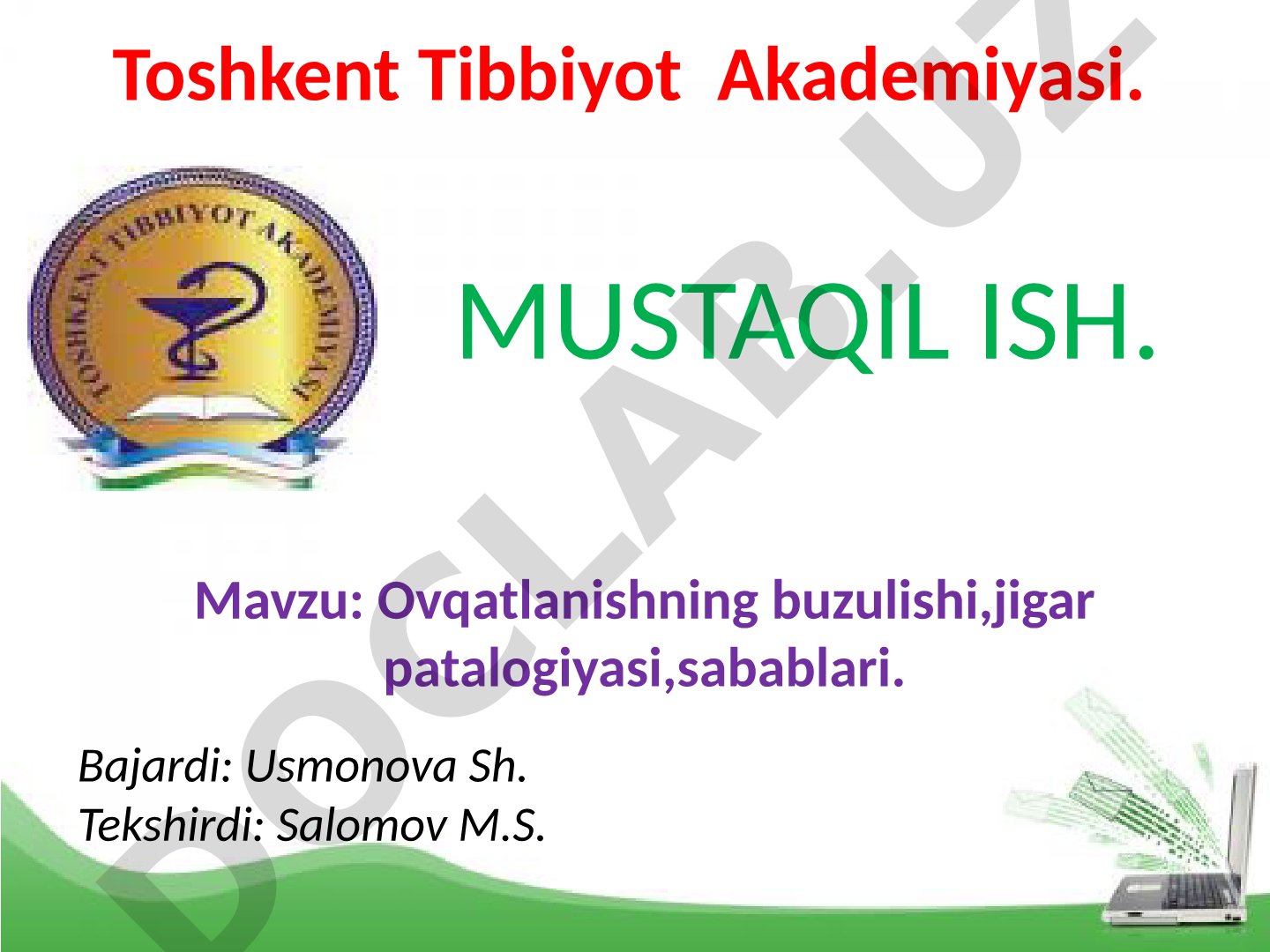 Ovqatlanishning buzulishi, jigar patalogiyasi, sabablari