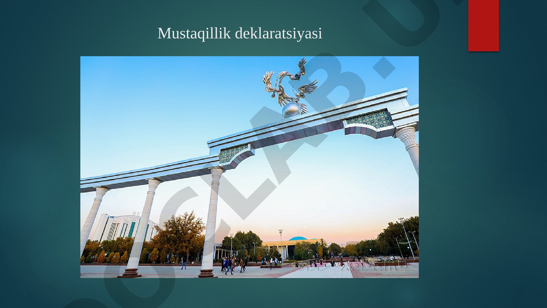Mustaqillik deklaratsiyasi qabul qilinishi va mustaqillikka erishish jarayonlari