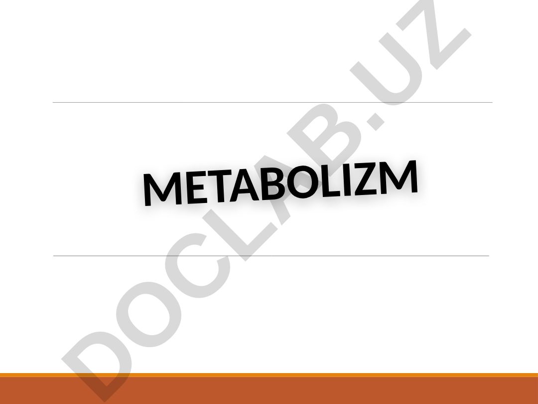 Metabolizm dars rejasi: katabolizm, biosintez va mikroorganizmlar fermentlari