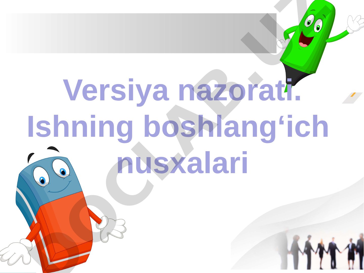 Versiya nazorati va fayl nomlarini boshqarish