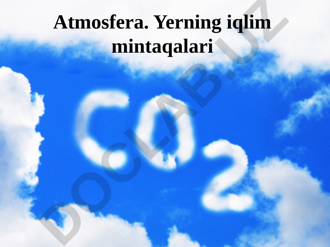Atmosfera va uning tuzilishi