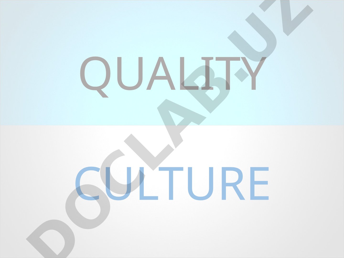 Quality Culture