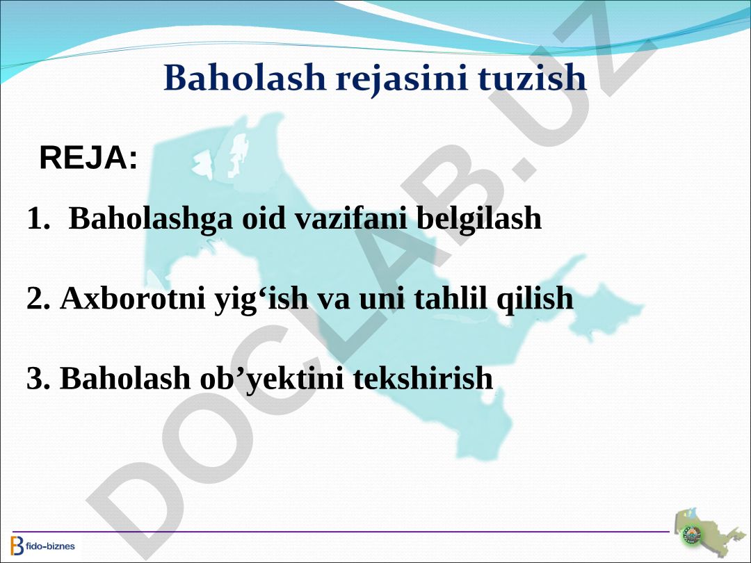 Ko'chmas mulkni baholash asoslari va amaliyoti