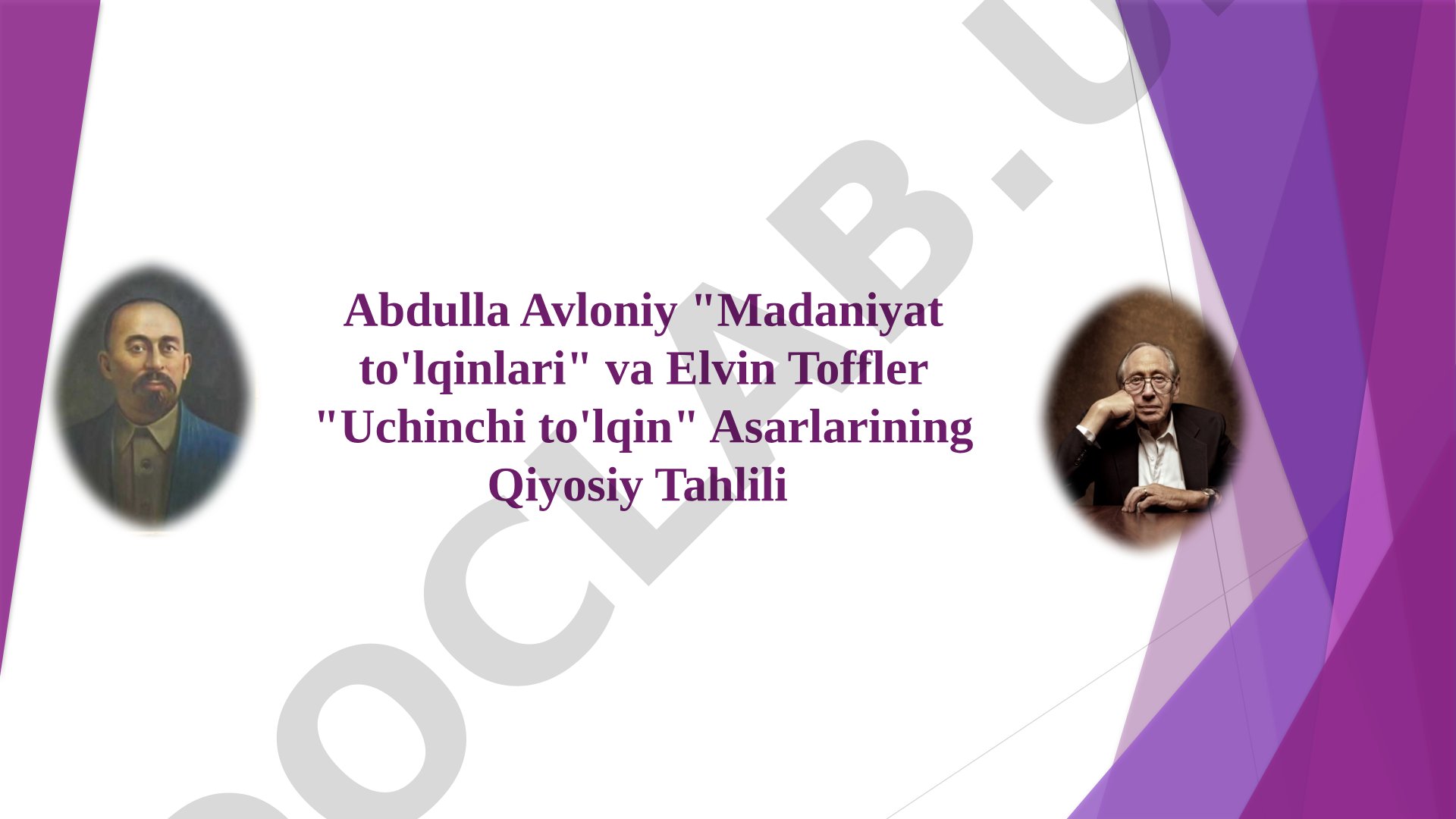 Abdulla Avloniy "Madaniyat to'lqinlari" va Elvin Toffler "Uchinchi to'lqin" Asarlarining Qiyosiy Tahlili