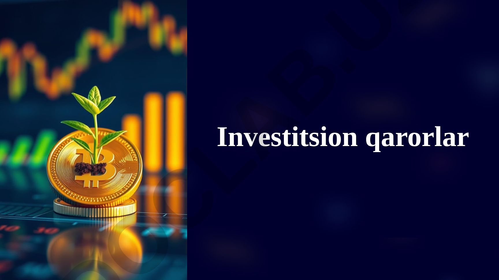 Investitsion qarorlar va ularni qabul qilish jarayoni