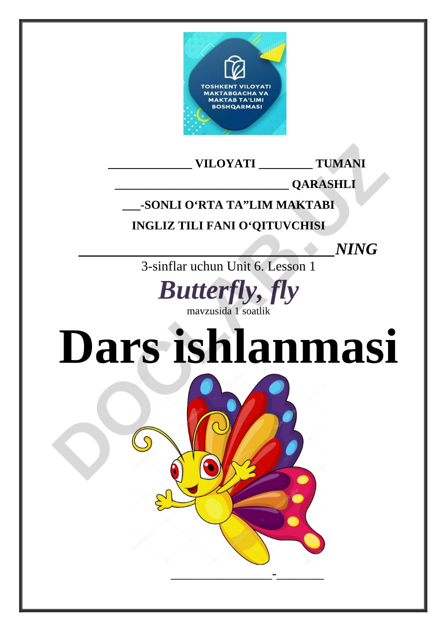 Butterfly, fly