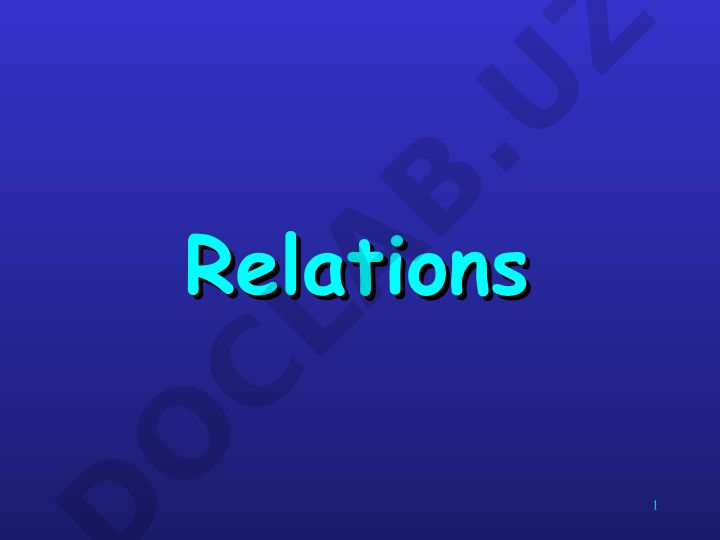 Binary relations between sets and functions