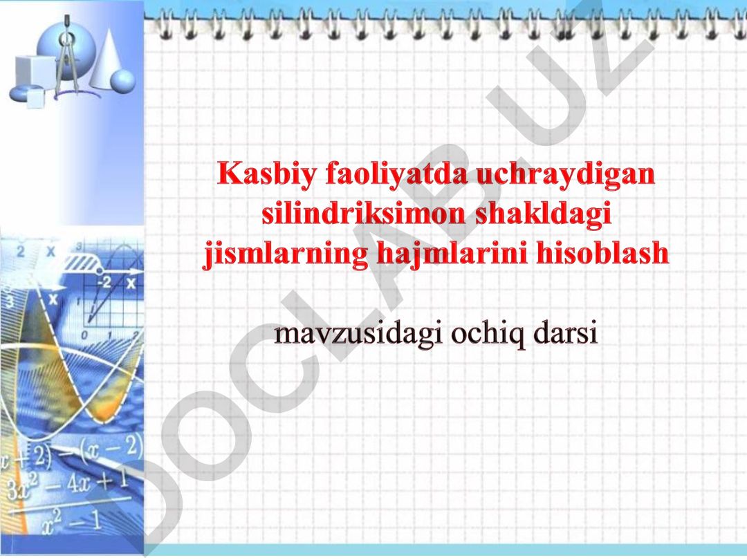 Silindr va uning hajmi