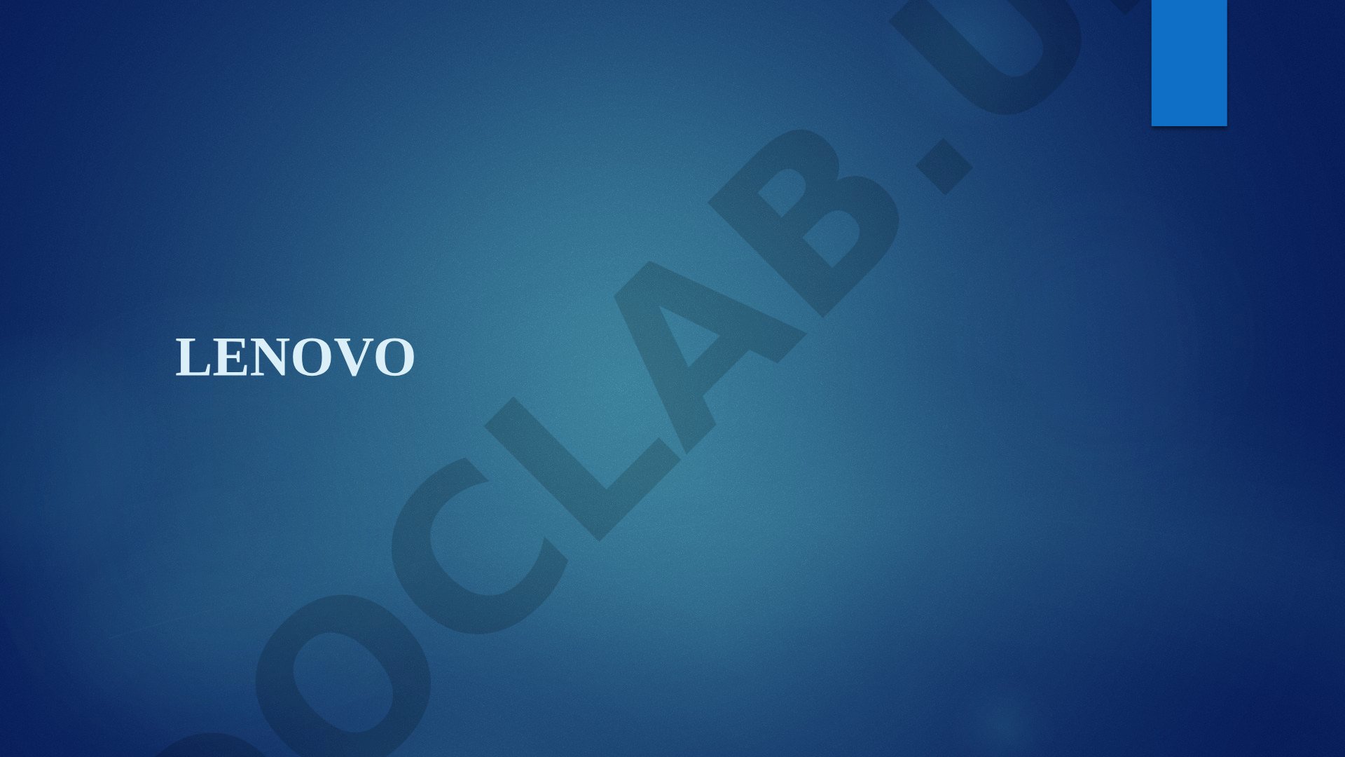 Lenovo kompaniyasi tarixi taqdimoti