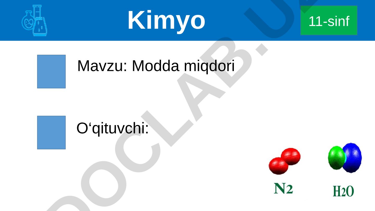 Modda miqdori