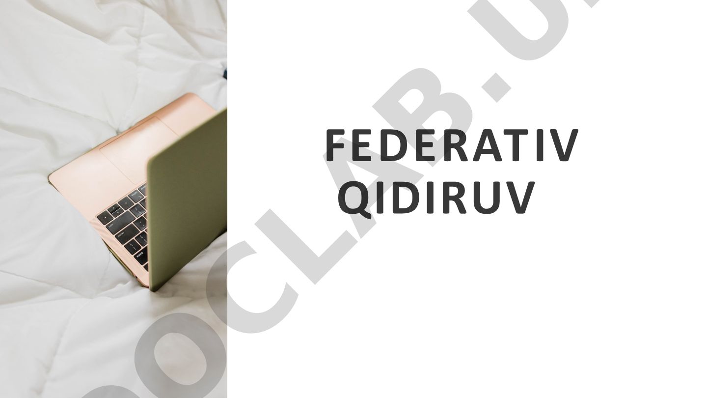 Federativ qidiruv mavzu rejasi