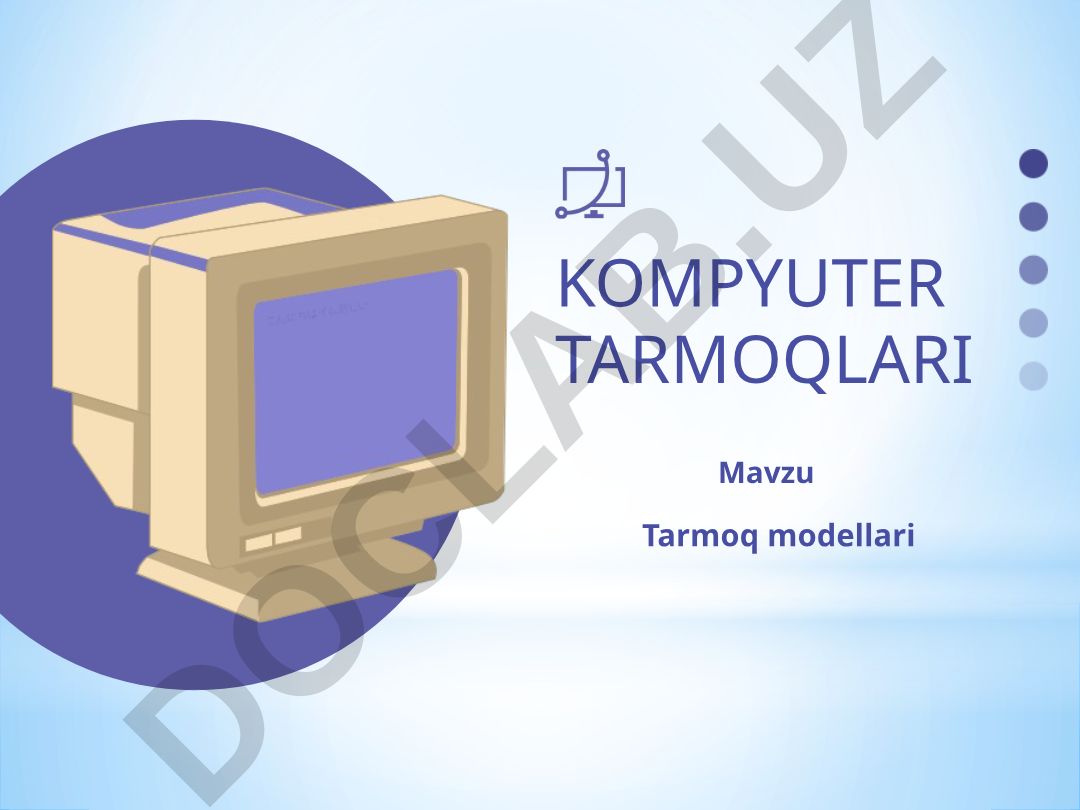 OSI tarmoq modeli va uning sathlari, protokollar