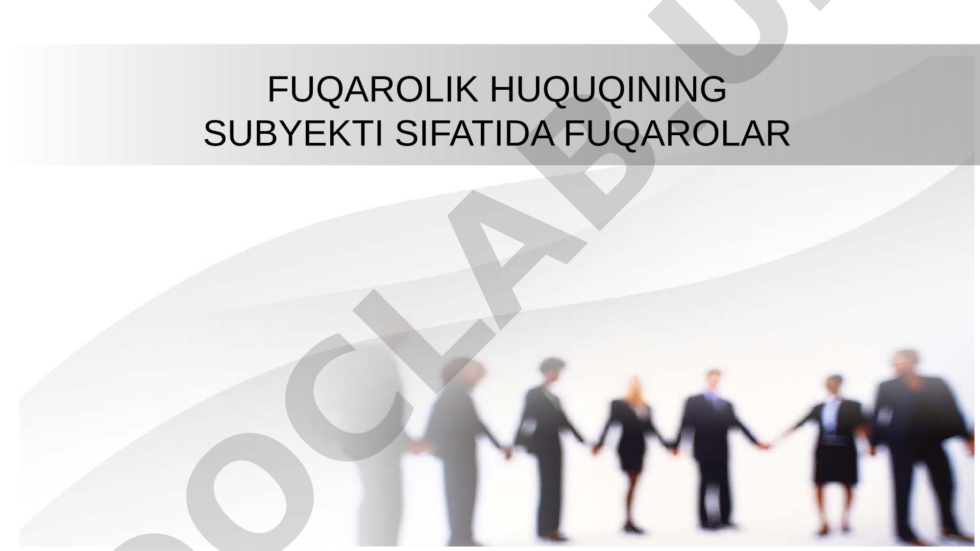 Fuqarolik huquqi taqdimoti