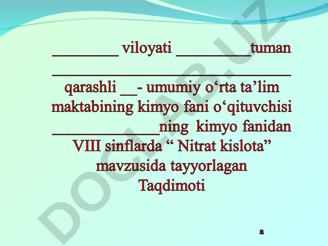 Nitrat kislota