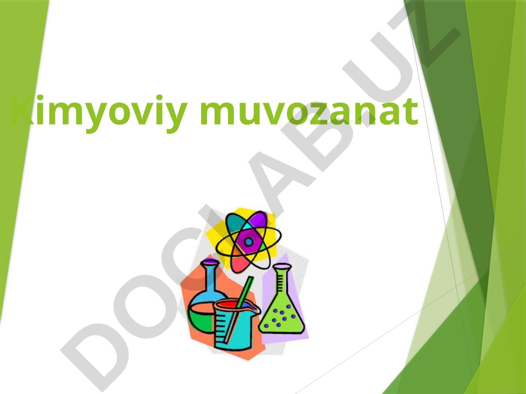 Kimyoviy muvozanat va qaytar reaksiyalar