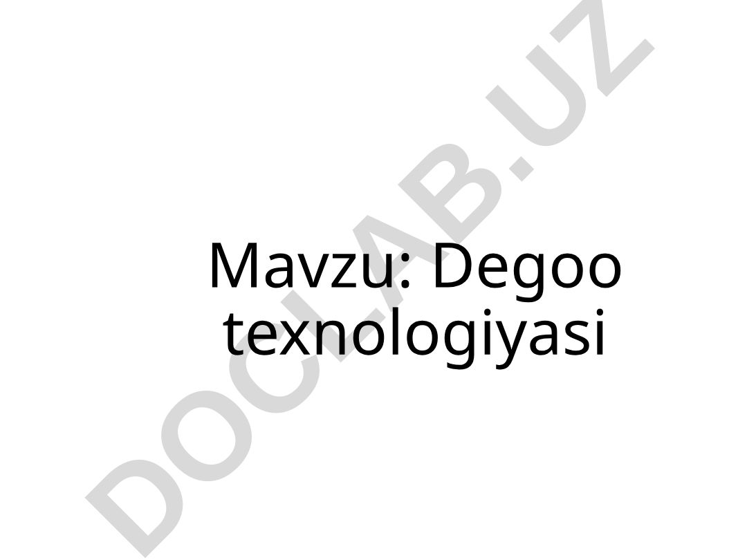 Degoo texnologiyasi