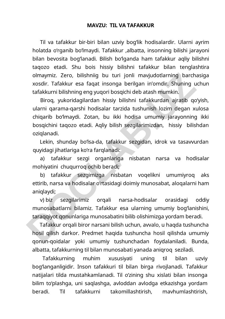 Til va tafakkur