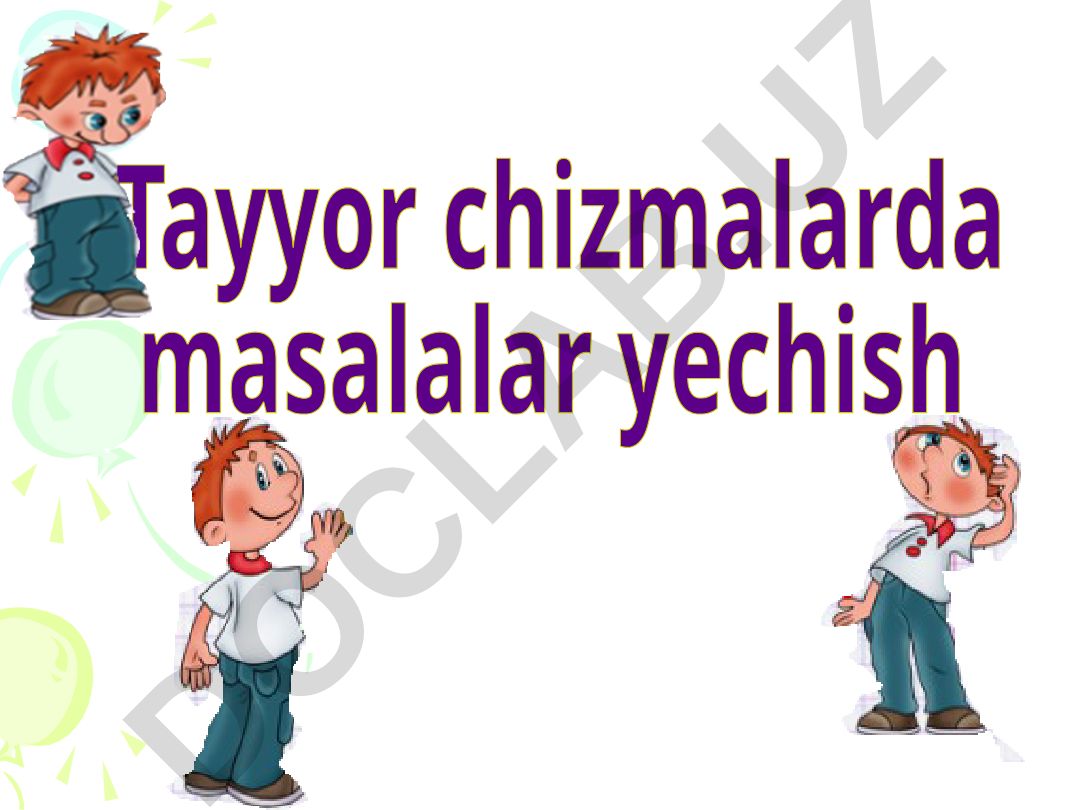 Uchburchaklar yig'indisi masalalari yechimi