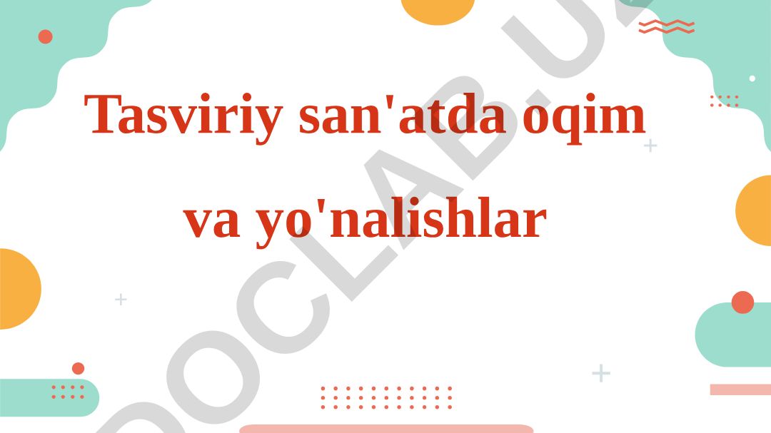 Tasviriy san'atda impressionizm oqimining paydo bo'lishi va xususiyatlari