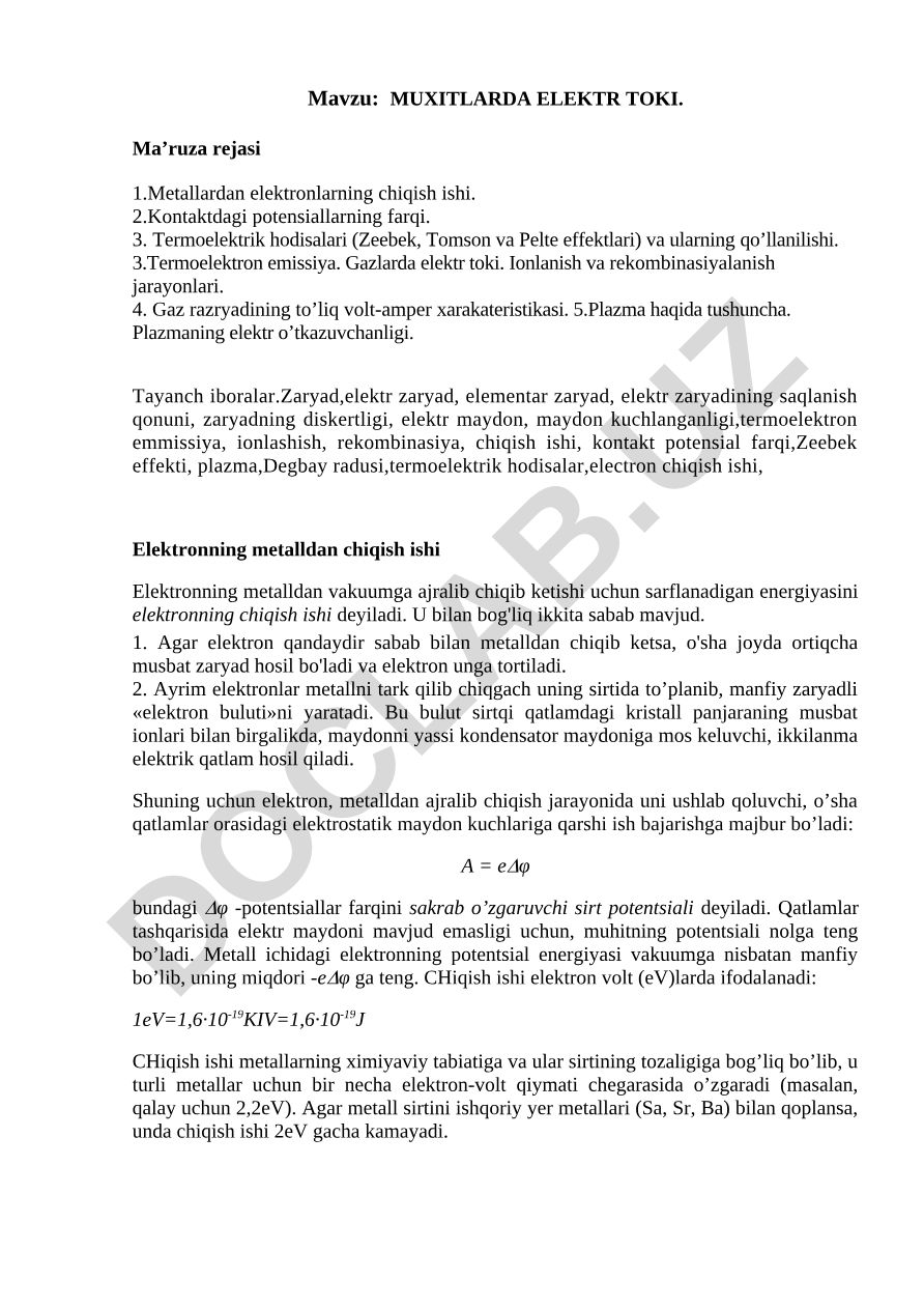 MUXITLARDA ELEKTR TOKI