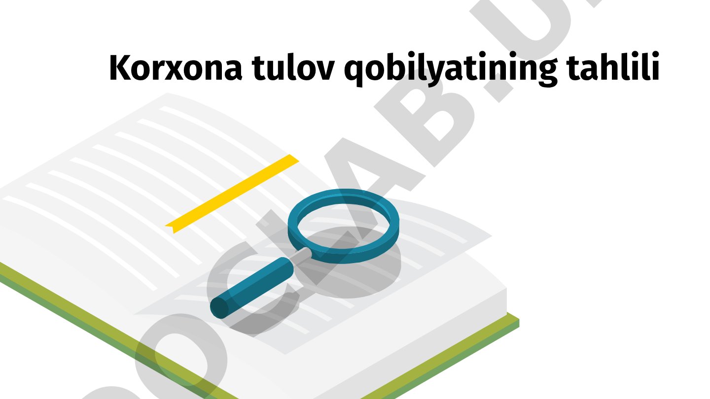 Korxona to'lov qobiliyatining tahlili