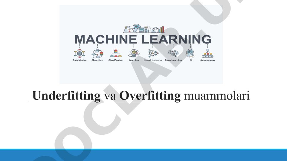 Underfitting va Overfitting muammolari