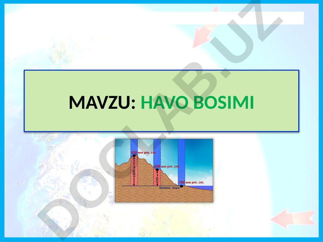 Havo bosimi