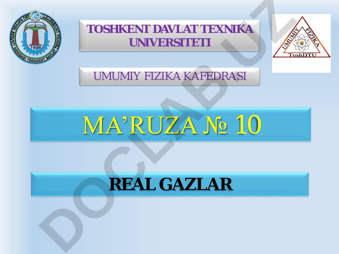 Real gazlar