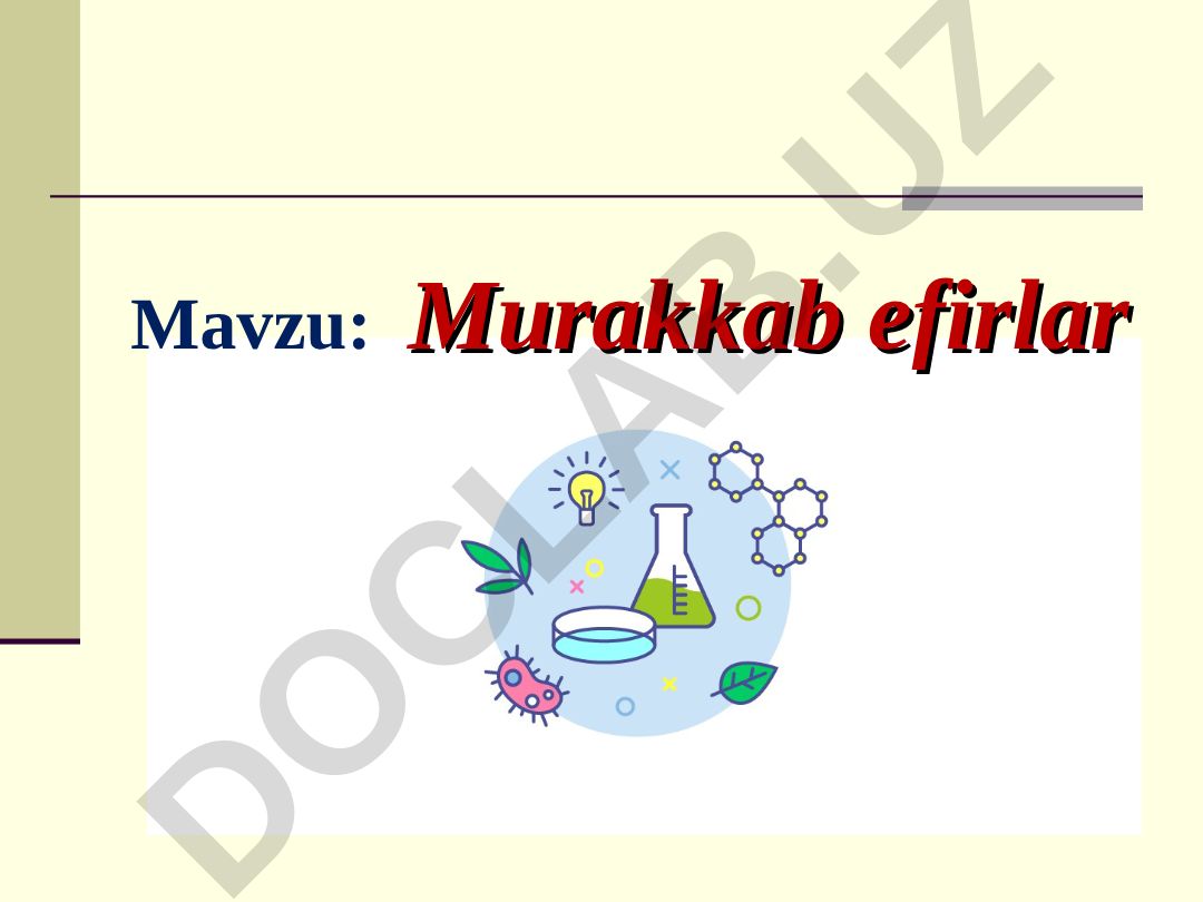 Murakkab efirlar