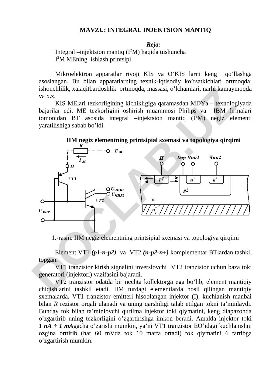 Integral injeksion mantiq
