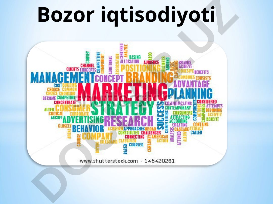 Bozor iqtisodiyoti