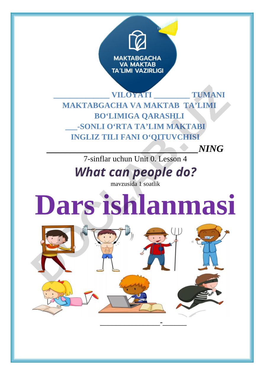 What can people do?
