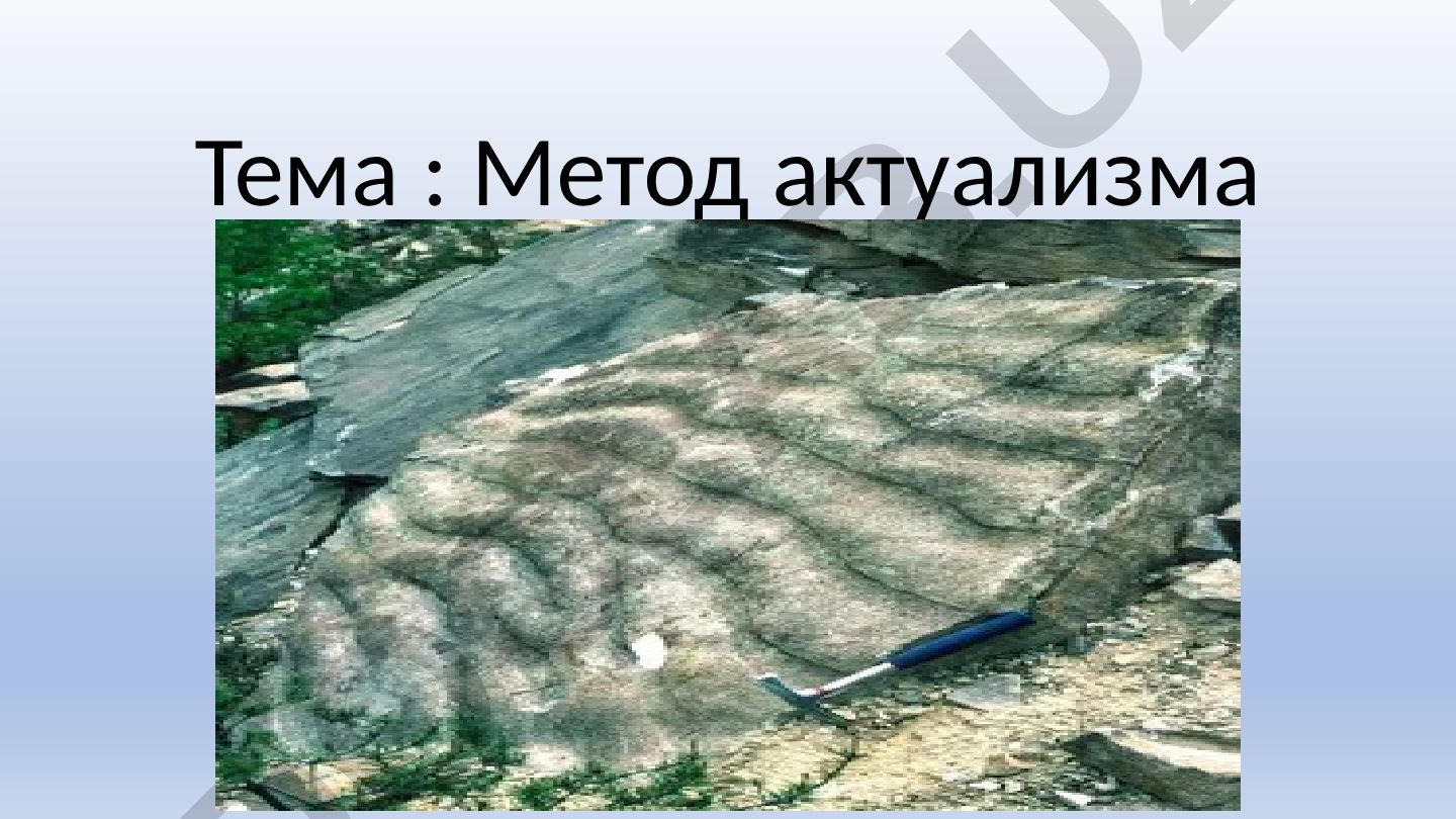 Метод актуализма (униформизм) в геологии
