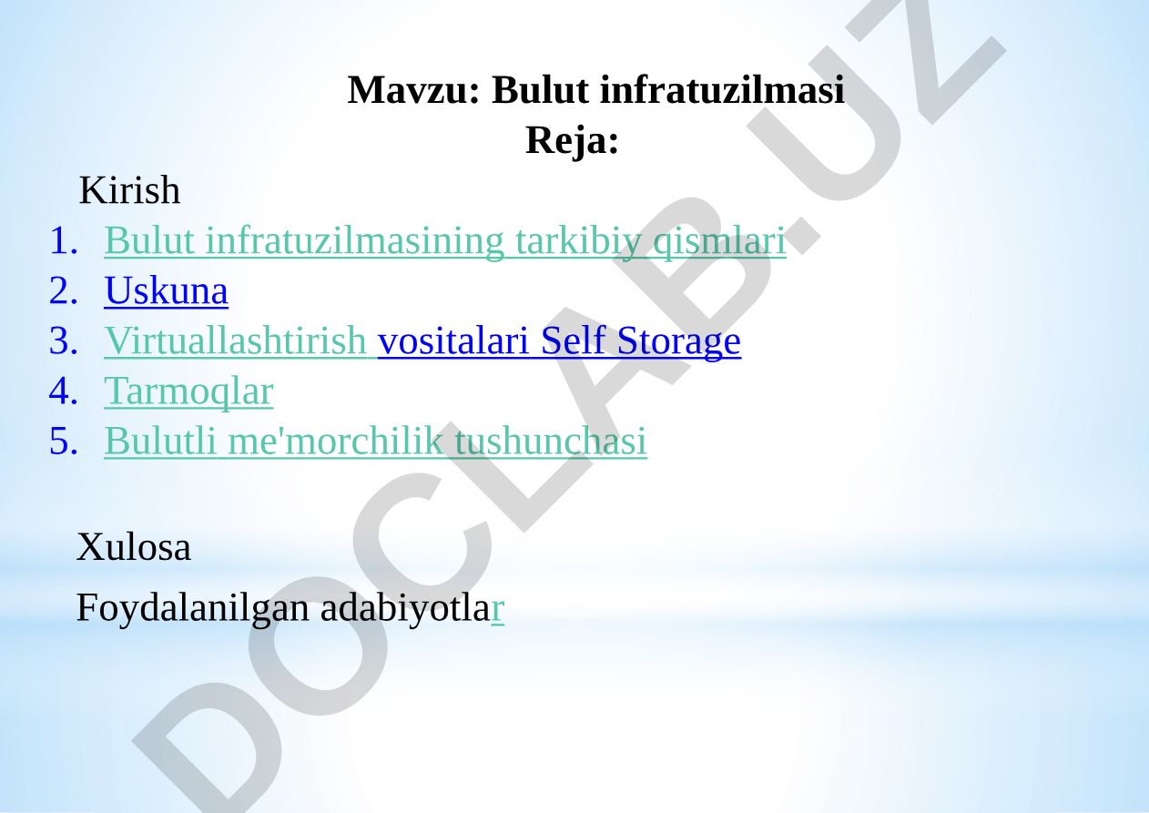 Bulut infratuzilmasi