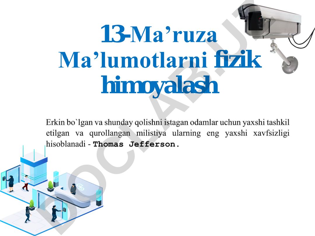 Ma’lumotlarni fizik himoyalash