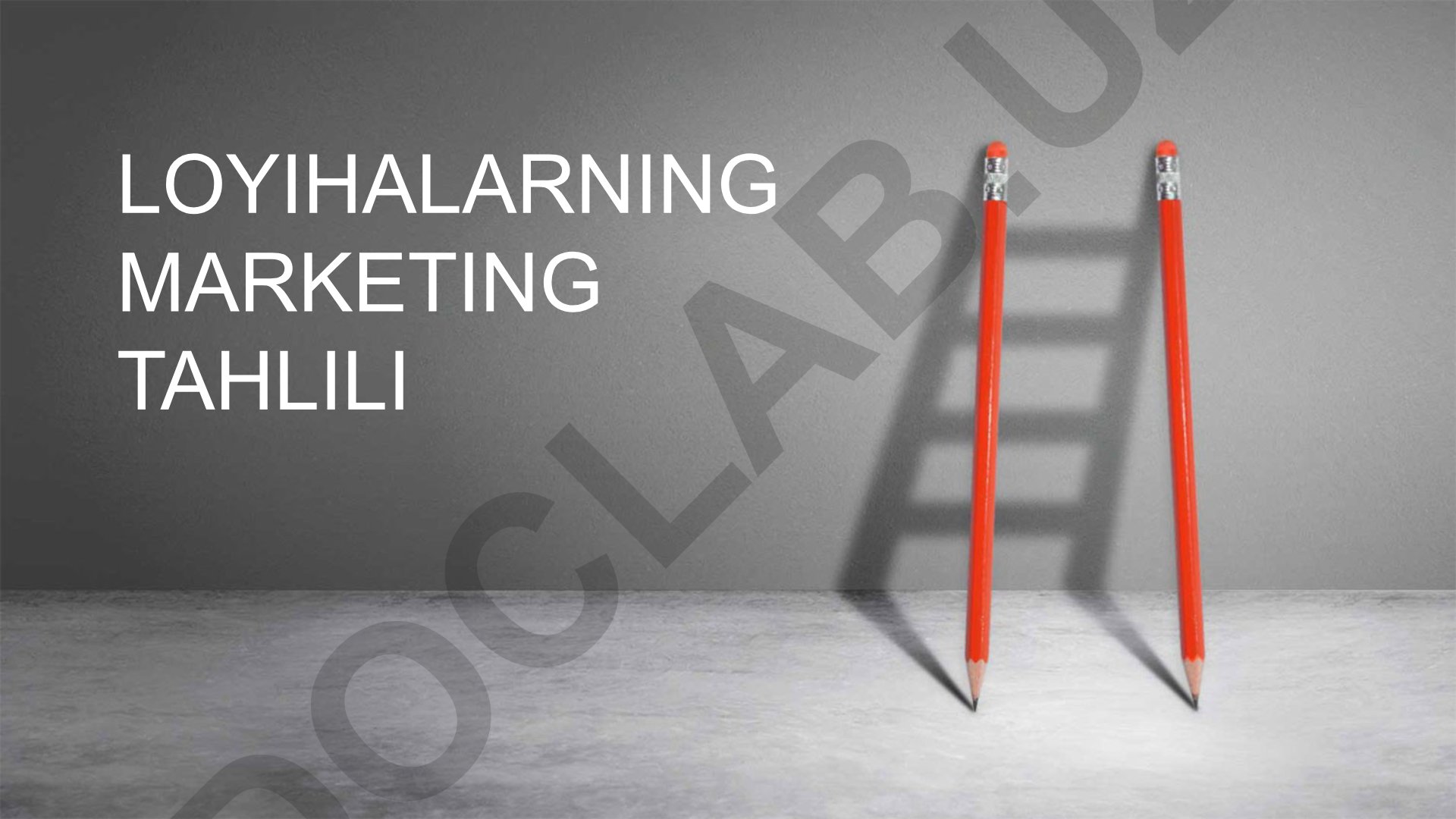 Loyihalarning marketing tahlili