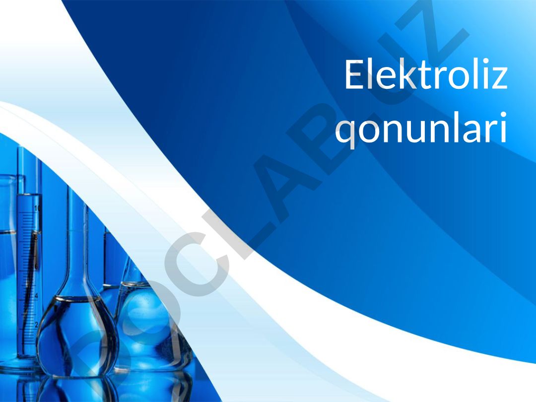 Elektroliz qonunlari