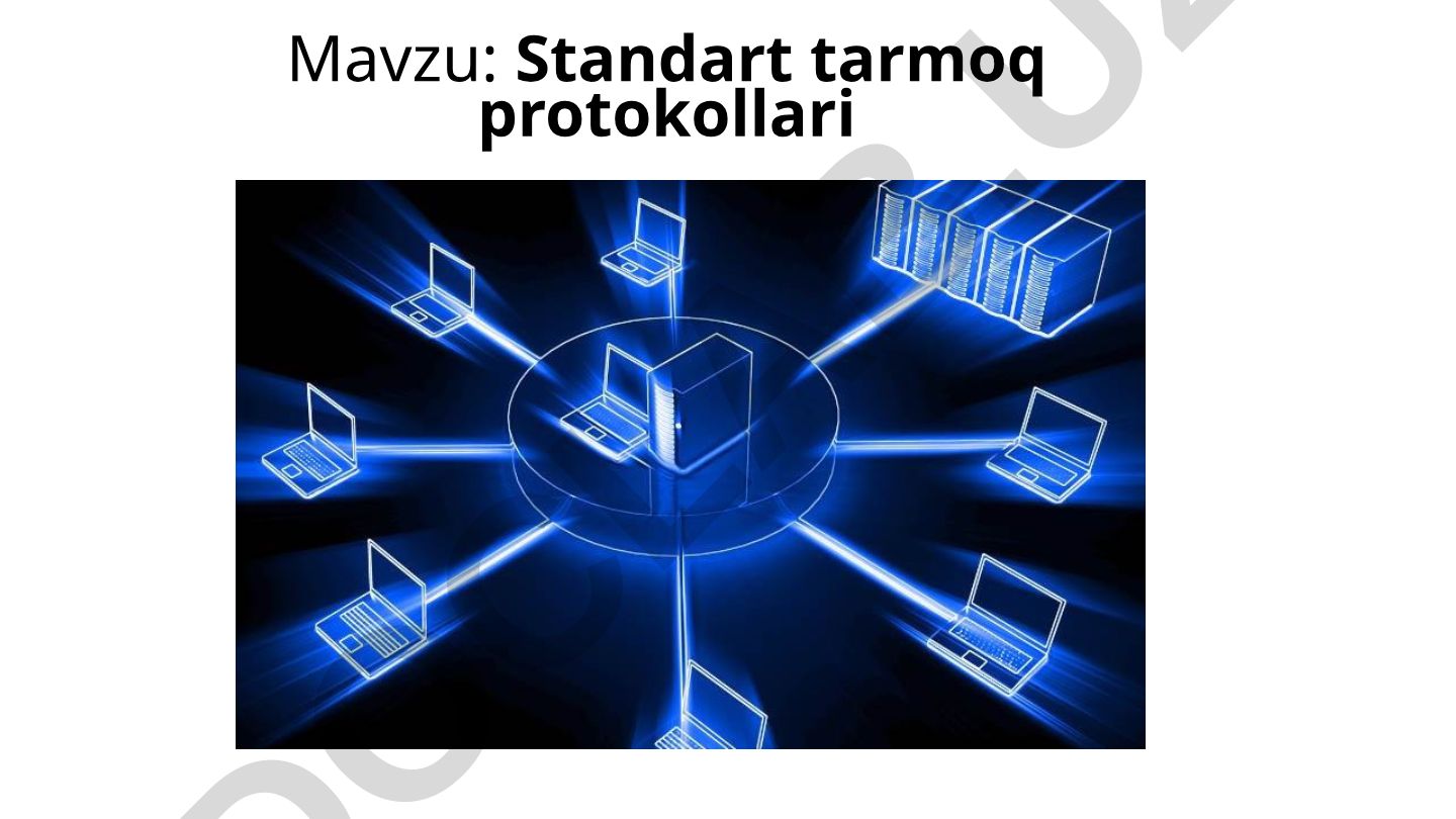 Standart tarmoq protokollari