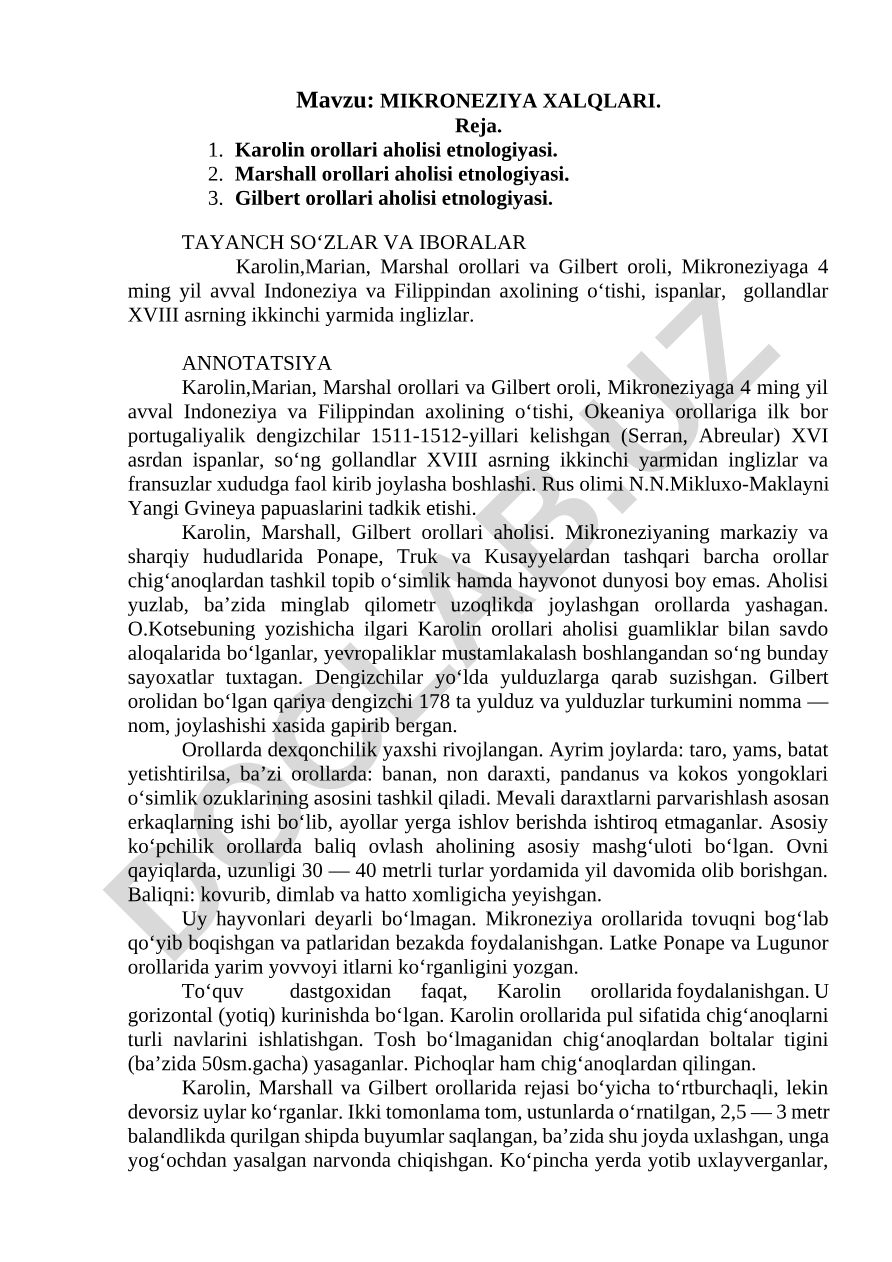 MIKRONEZIYA XALQLARI