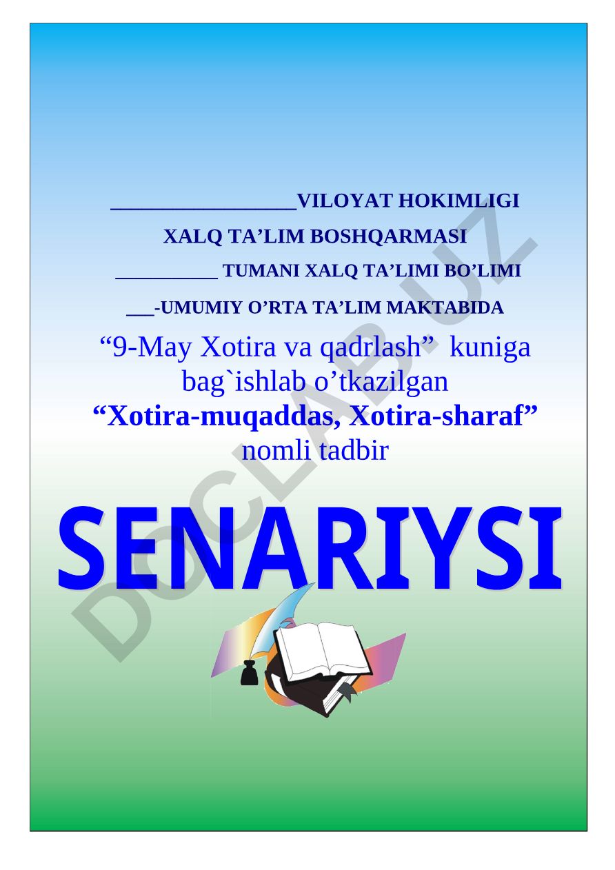 9-May Xotira va qadrlash kuniga bag'ishlangan 'Xotira-muqaddas, Xotira-sharaf' tadbiri
