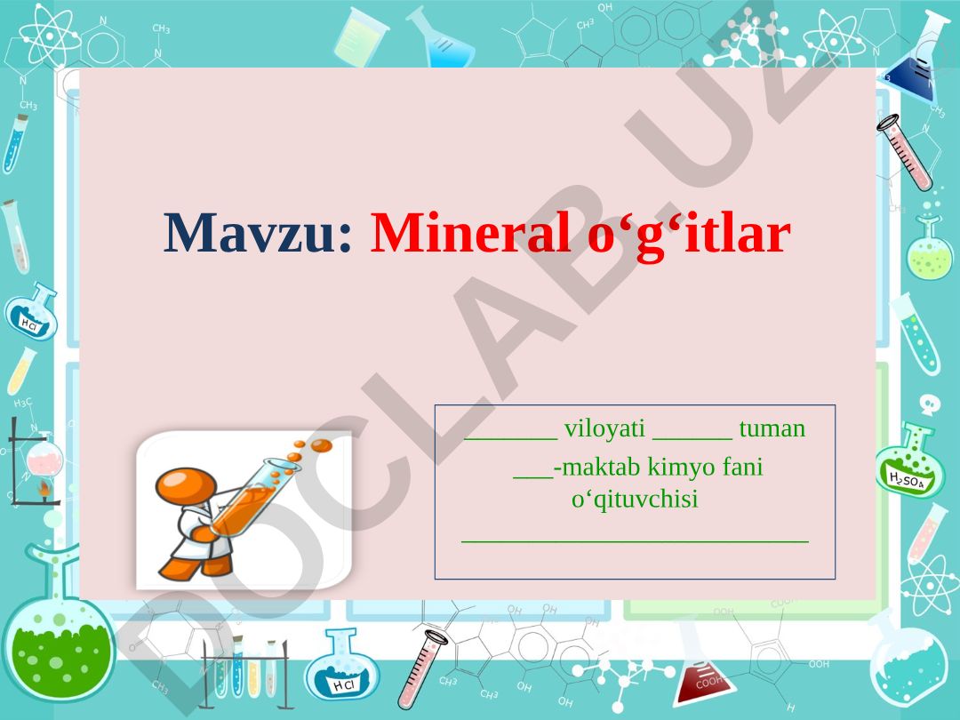 Mineral o‘g‘itlar