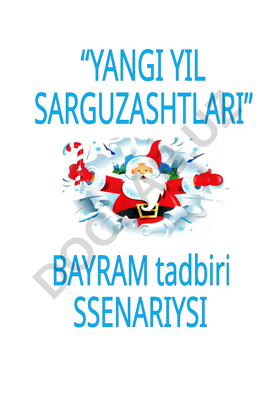 Yangi yil bayram kechasi ssenariysi