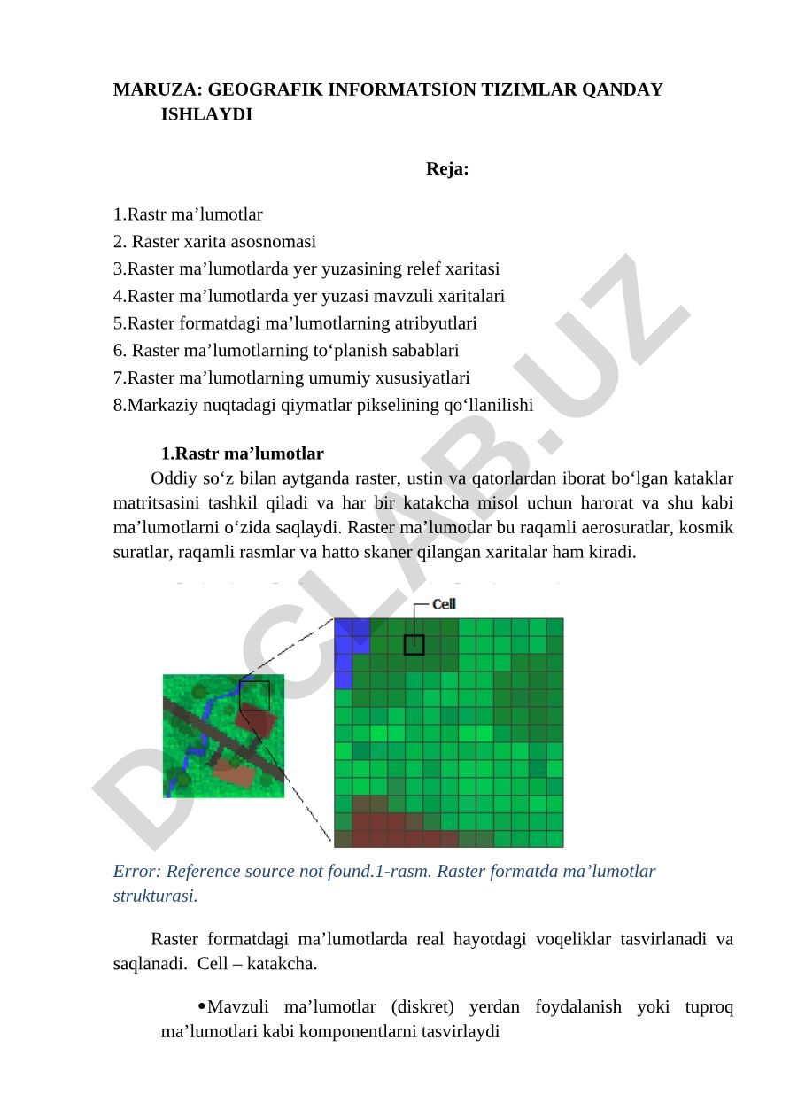 Geografik informatsion tizimlar qanday ishlaydi