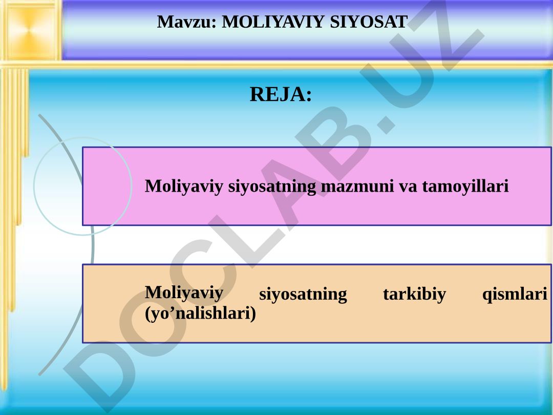 Moliyaviy siyosat