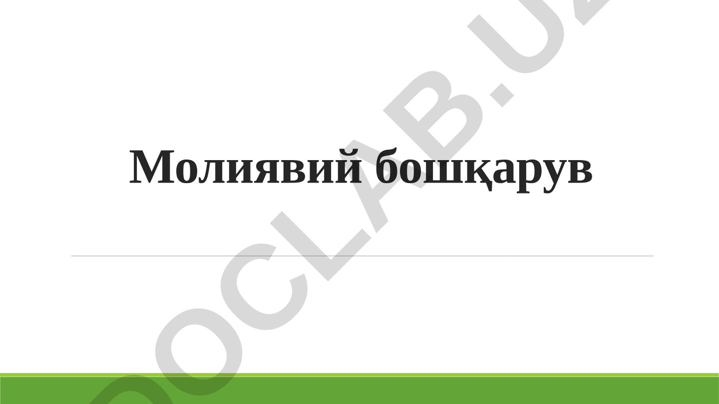 Молиявий бошқарувнинг мазмун-моҳияти ва методологик тамойиллари