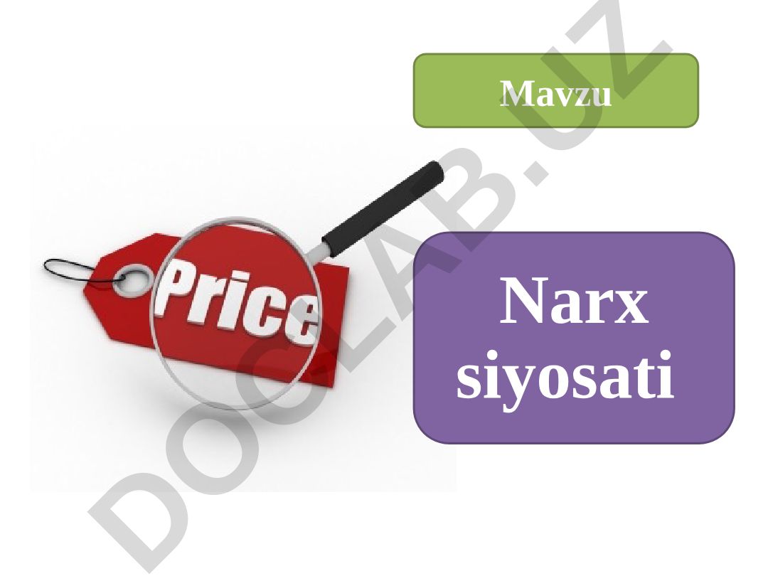 Narx siyosati