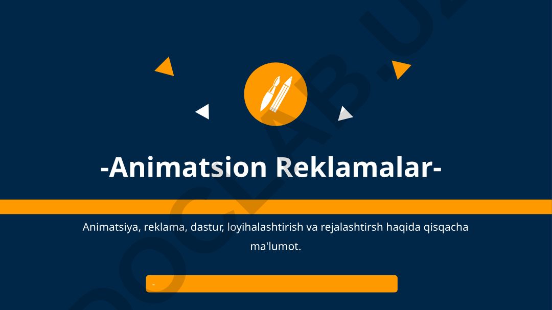 Animatsion dasturlarni reklama qilish va samaradorligi