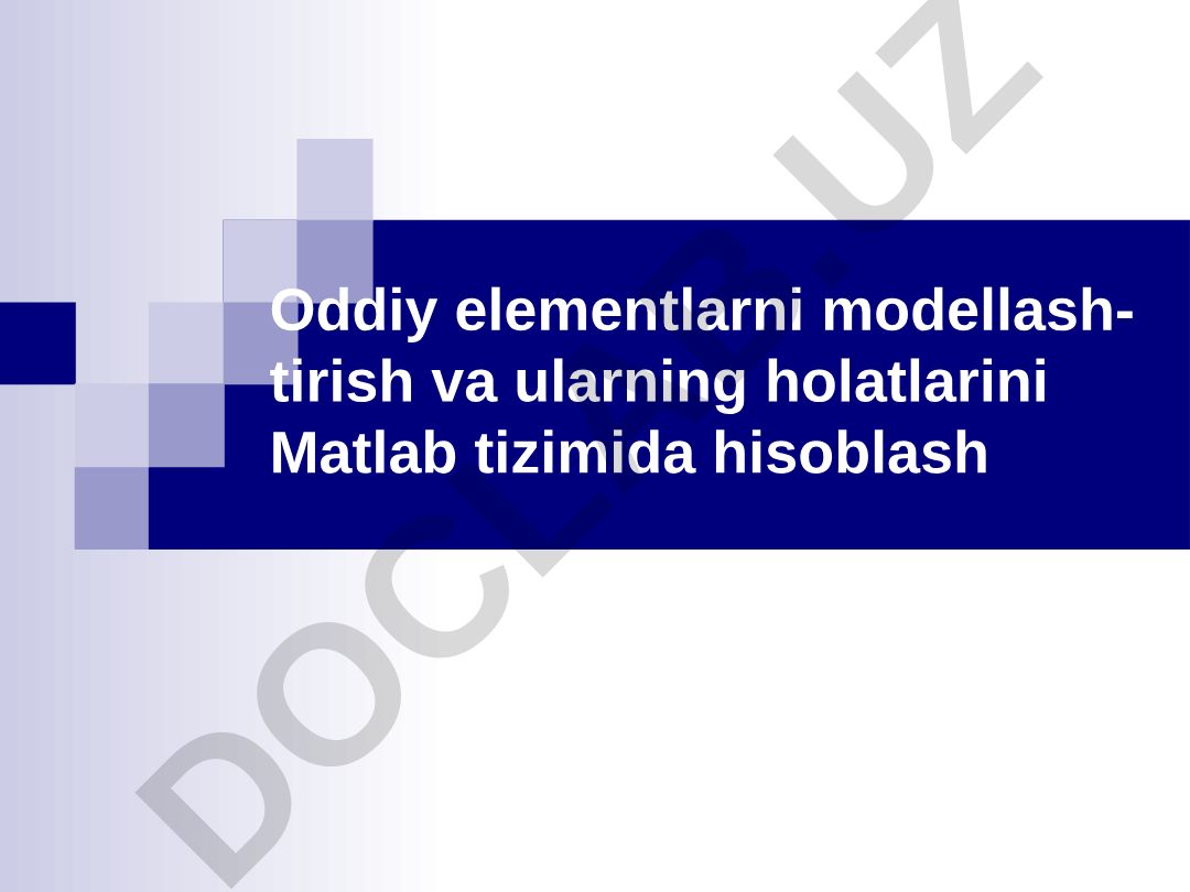 Sim Powers System paketida kuch elementlarini modellash va hisoblash